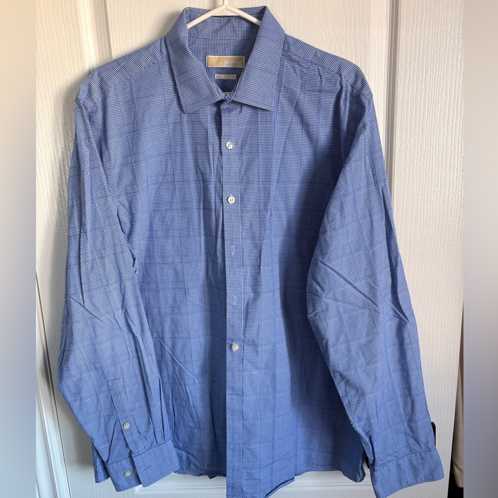 MICHAEL Michael Kors Blue Dress Shirt